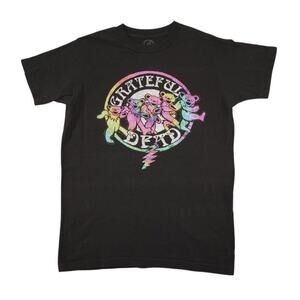 Grateful Dead Dancing Bears Tie-Dye Logo T-Shirt Black  Sz S 2022
